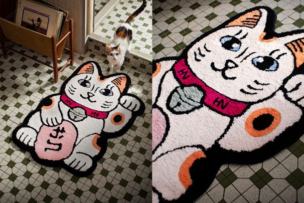 #虎年限定：新一年就用這個可愛的「招財貓」地毯，為你招來福氣與財運