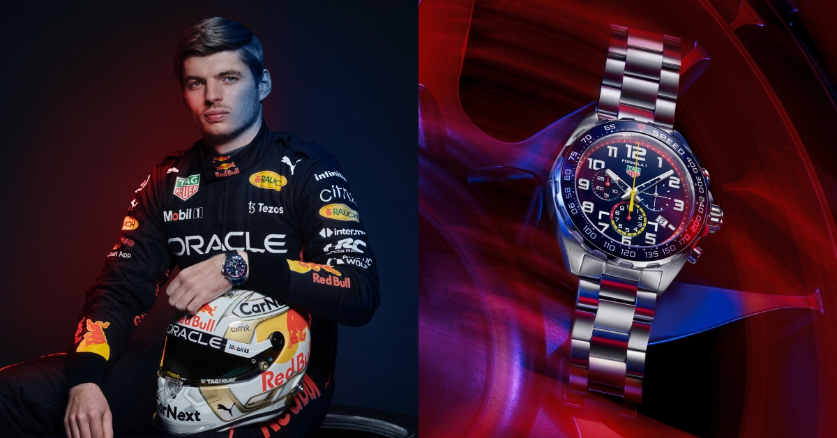 全新F1 賽季展開，TAG Heuer 再邀Max Verstappen 戴上車隊特別版時計