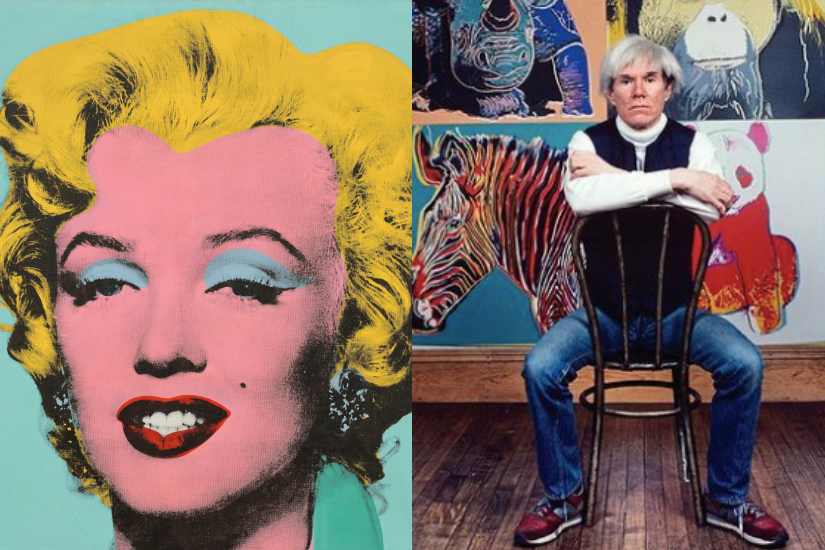 《槍擊瑪麗蓮（鼠尾草藍色）》Andy Warhol