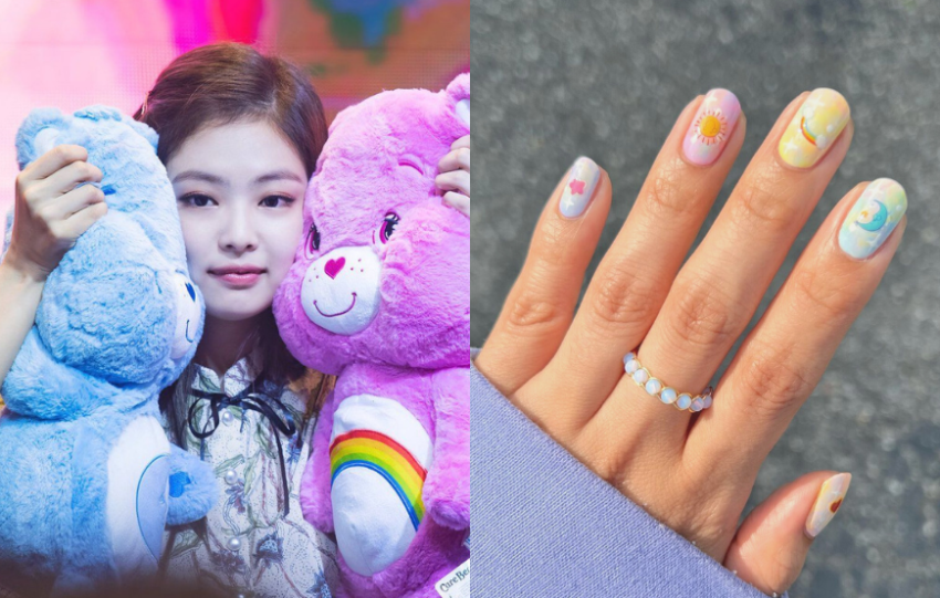 Care Bear pastel 色美甲 Jennie