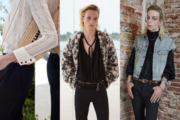 無性別時尚！Saint Laurent 男裝系列換上蕾絲、荷葉領設計，復古又浪漫！