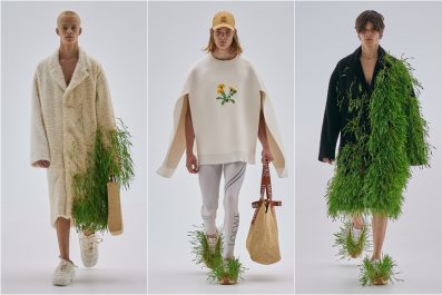 【巴黎時裝週】Loewe 2023 春夏男裝系列：在服飾上栽種植物，探討大自然與科技的關係