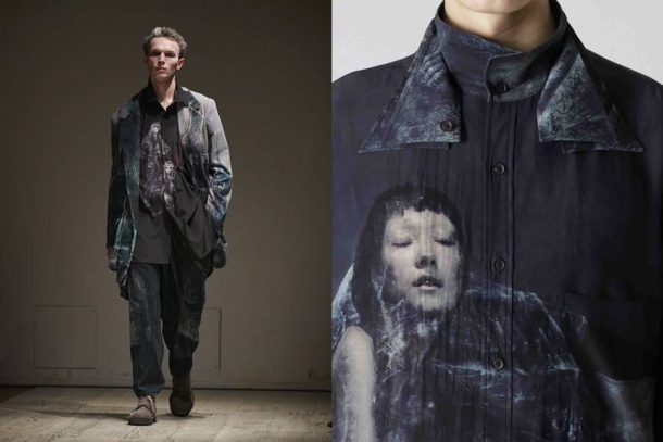 把藝術品穿上身！Yohji Yamamoto 秋冬襯衫系列，黑色美學融入藝術家畫作