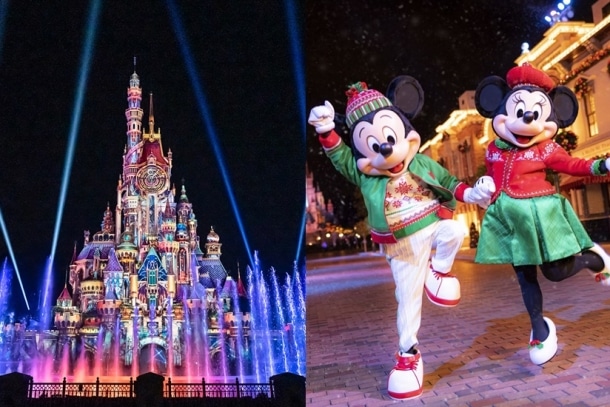 迪士尼樂園聖誕夜間城堡匯演！Duffy 冬日花園/迪士尼音樂 Live/打卡聖誕美食