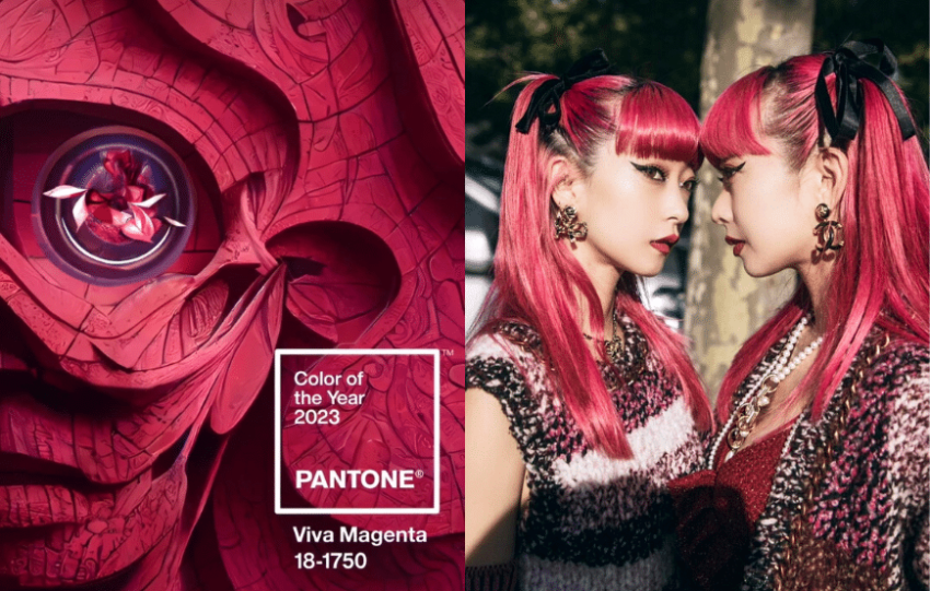 Pantone 2023 Viva Magenta Makeup
