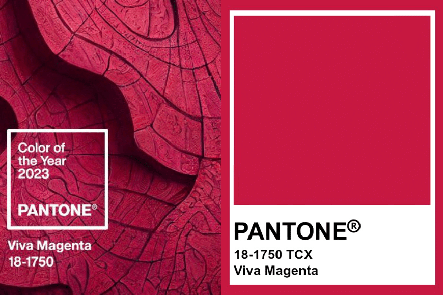 Pantone 2023 Viva Magenta Makeup