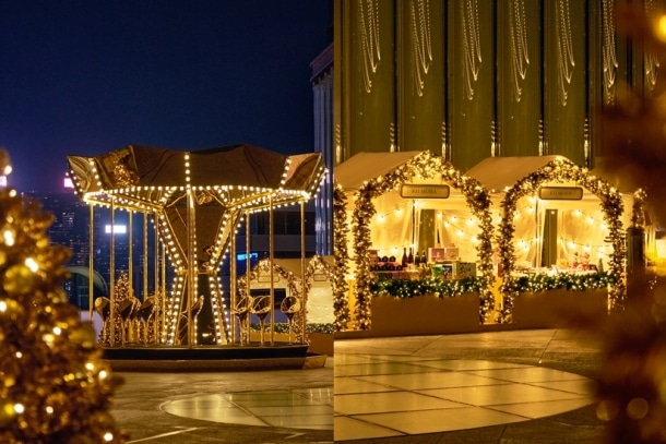 【聖誕好去處 2022】K11 MUSEA 空中迴旋木馬！金光燦爛聖誕裝飾/聖誕村市集