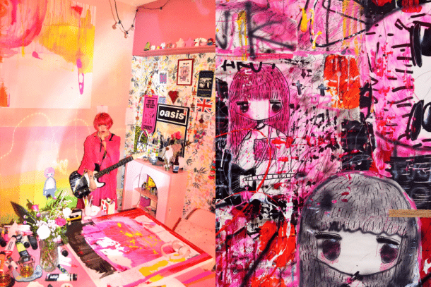 90 後御宅族搖身一變成藝術潮女！SAIAKUNANA 粉紅逆襲香港畫廊，展示叛逆創作態度