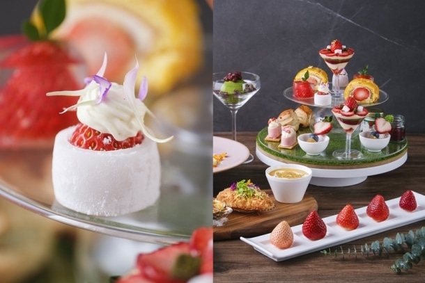 尖沙咀酒店和風草莓主題下午茶！海鮮前菜/日本草莓拼盤/任食綠茶雪糕