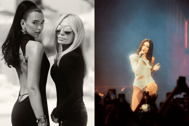 英國小天后 Dua Lipa 與 Donatella Versace 聯手，合作設計「La Vacanza」女裝系列