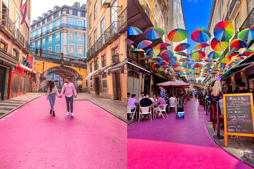 粉紅景點 - 葡萄牙里斯本粉紅街
