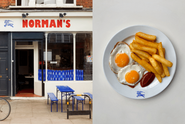 Burberry 限時英式早餐 ! 時裝週期間接掌倫敦知名 Norman‘s Café，提供專屬餐單