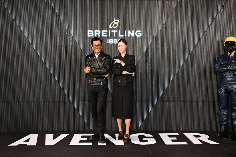 著名影星古天樂與余香凝聯同瑞士高級製錶品牌Breitling百年靈
於海港城為全新Avenger復仇者系列揭幕
