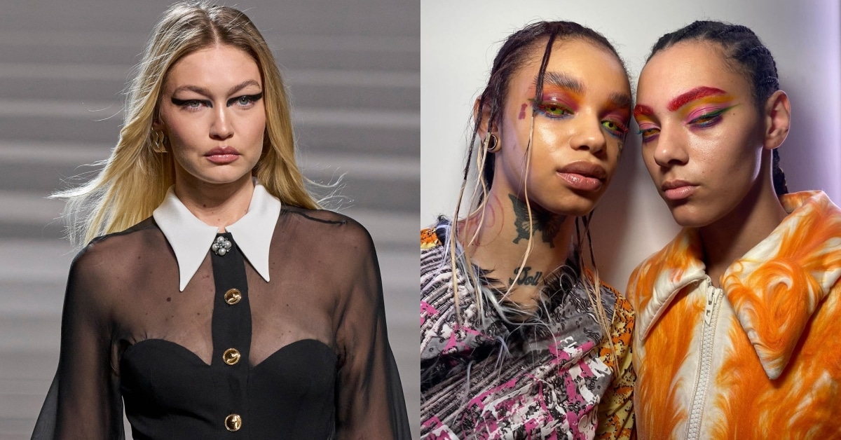 La Semana de la Moda de Milán FW24 destaca en el maquillaje con 5 puntos  clave: maquillaje de ojos de cisne negro, ojos de lagarto