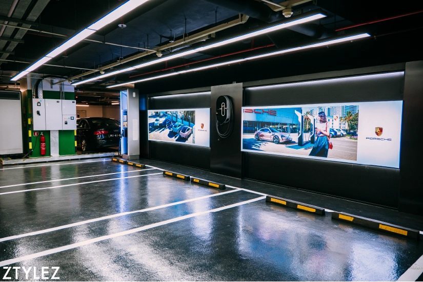 Porsche Exclusive Fast Charging Station in Zone C of the Car Park of Galaxy Macau