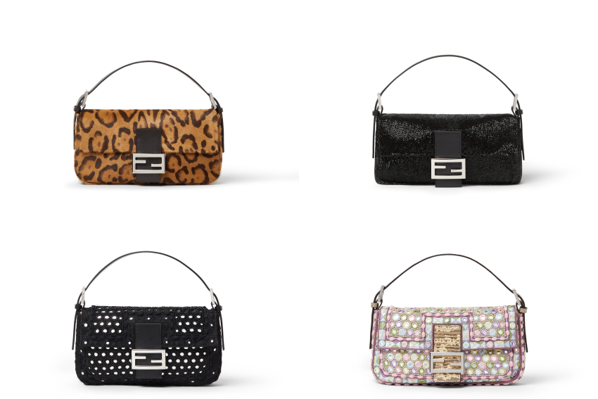 FENDI Baguette 26424 手袋侧面与肩带细节