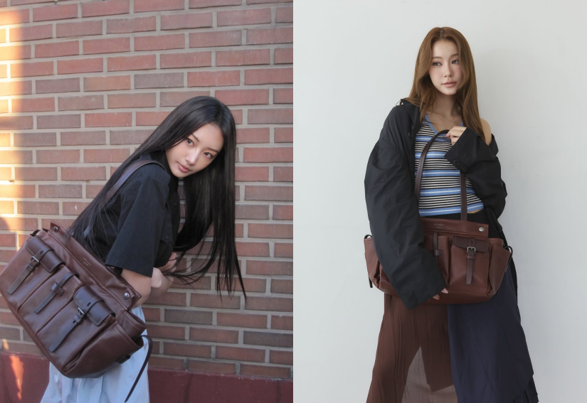 Prada Route bag styled with evening wear