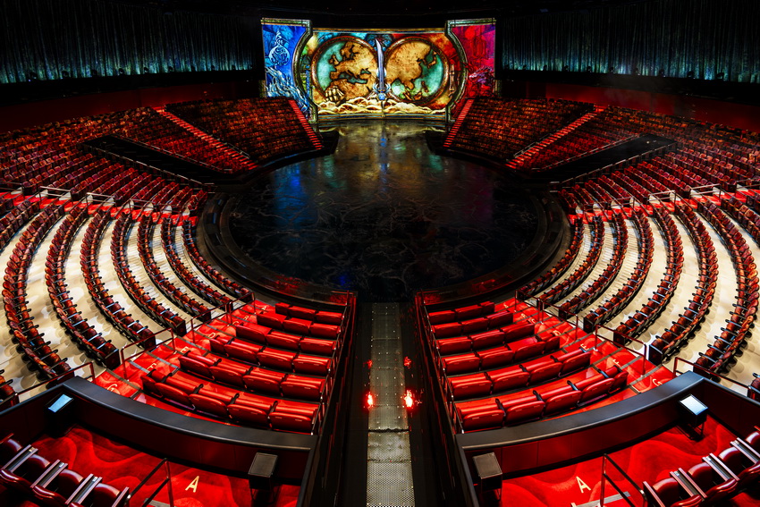 360 degree view of The House of Dancing Water theater