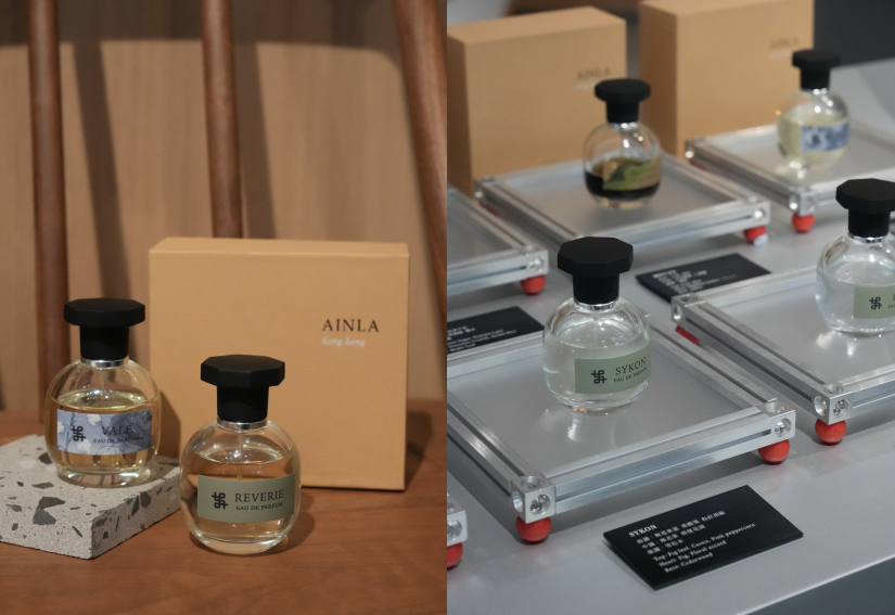 AINLA香水产品陈列，手工调制与艺术化包装