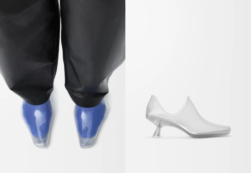 Loewe Emily Aqua Bootie 透明短靴展示图