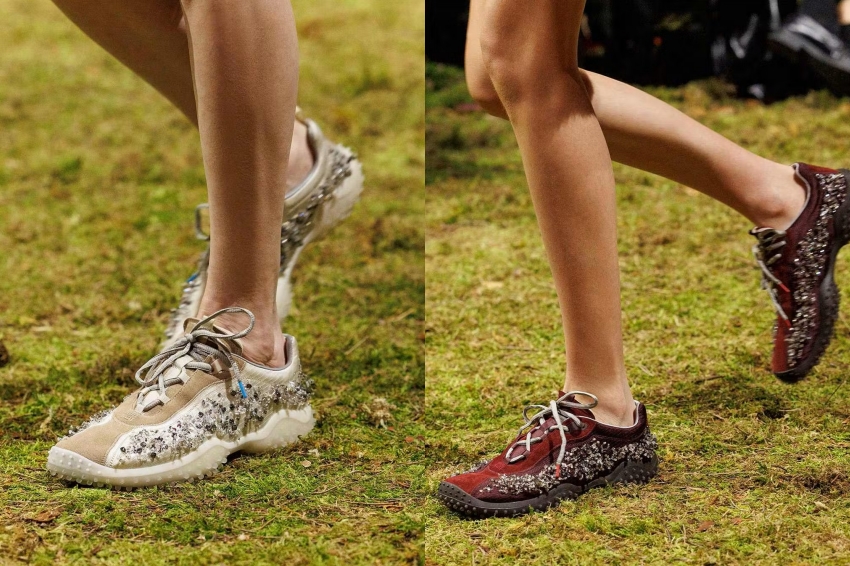 Miu Miu Bubble Sneaker 鞋款整体侧面照